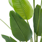 Artificial Bird of Paradise 1829 mm Tall, Fake Tropical Plants with with 13 Trunks & White Pot, Faux Floor Silk Tree, Large Trees for Home Office Living Room Decor House Warming, Indoor Outdoor