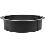VEVOR Outdoor Fire Pit Ring 106cm BBQ Table Grill Garden Wood Burning Fireplace