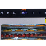 10 Trays Food Dehydrator Machine Stainless Steel 800W Jerky Fruit Drying