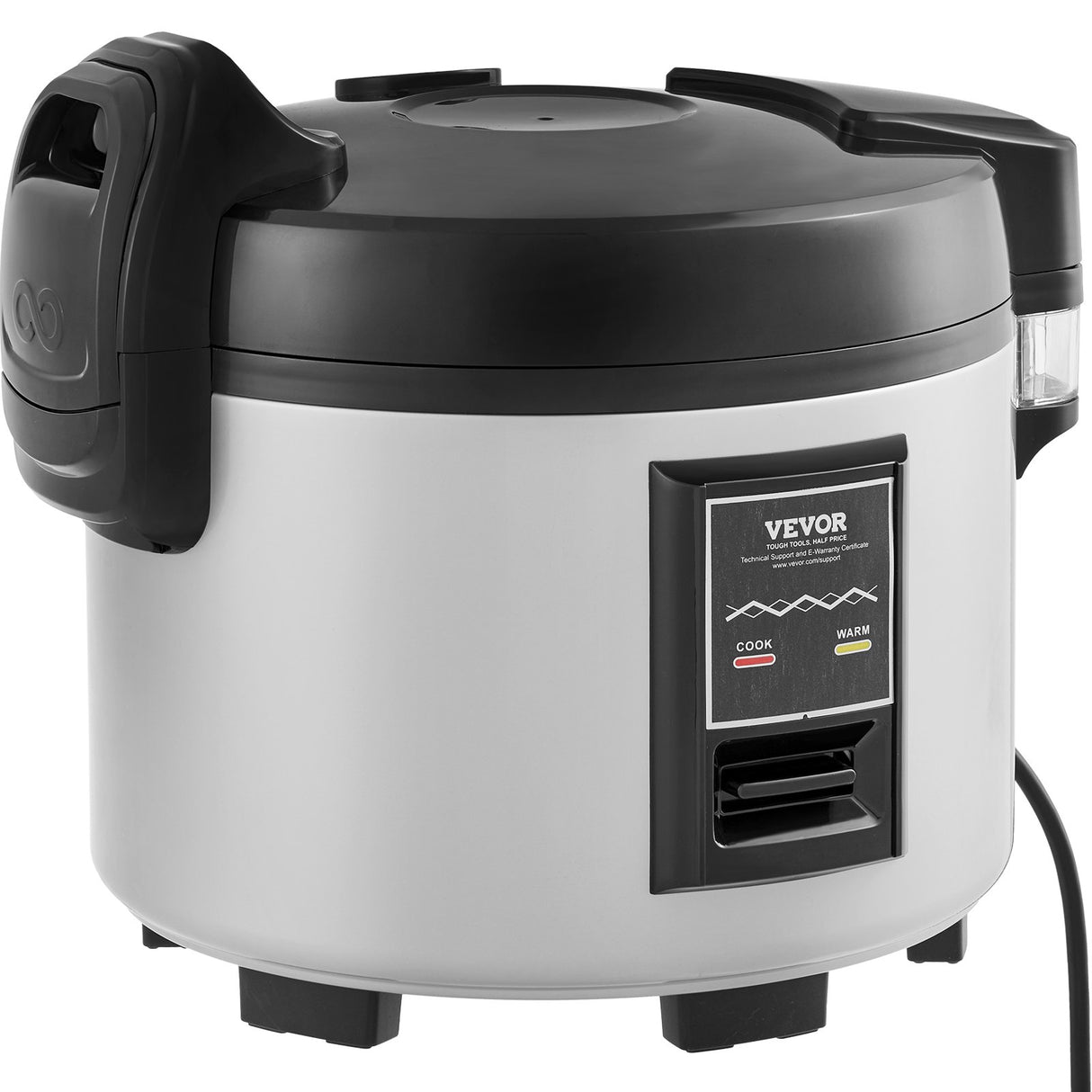 VEVOR Commercial Rice Cooker, 70-Cup Rice Cooker, 15 Liter Large Rice Cooker and Warmer with Nonstick Inner Pot, Fast Cooking and 12-Hour Keep Warm, with Rice Cup and Paddle, for Restaurant