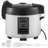 Commercial Rice Cooker, 45-Cup Rice Cooker, 9 Liter Large Rice Cooker and Warmer with Nonstick Inner Pot, Fast Cooking and 12-Hour Keep Warm, with Rice Cup and Paddle, for Restaurant