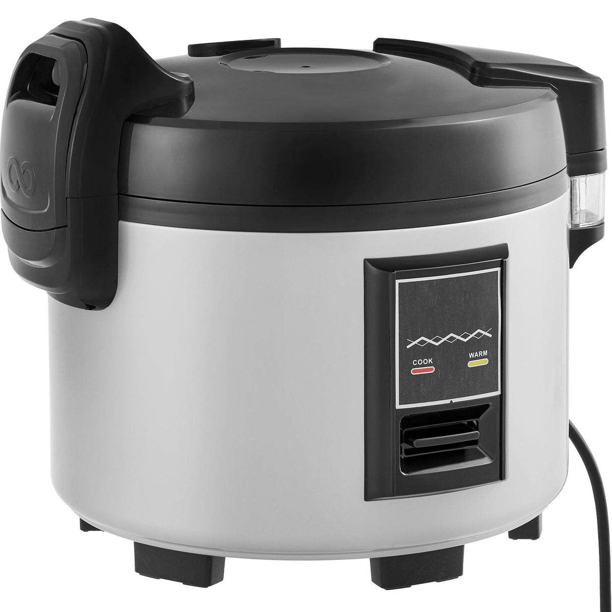 Commercial Rice Cooker, 45-Cup Rice Cooker, 9 Liter Large Rice Cooker and Warmer with Nonstick Inner Pot, Fast Cooking and 12-Hour Keep Warm, with Rice Cup and Paddle, for Restaurant