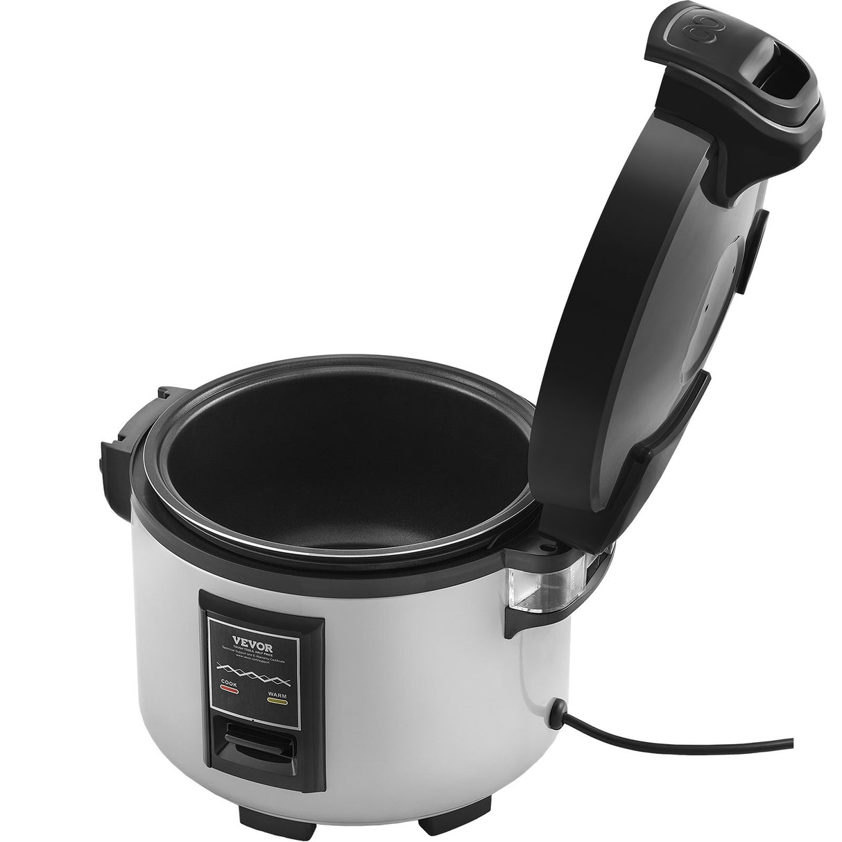 Commercial Rice Cooker, 45-Cup Rice Cooker, 9 Liter Large Rice Cooker and Warmer with Nonstick Inner Pot, Fast Cooking and 12-Hour Keep Warm, with Rice Cup and Paddle, for Restaurant
