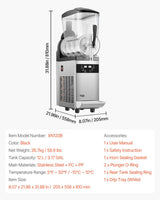 12L Commercial Slushy Machine Margarita Smoothie Frozen Drink Maker