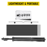 VEVOR Tripod Projector Screen with Stand 70 inch 16:9 4K HD Projection Screen Stand Wrinkle-Free Height Adjustable Portable Screen for Projector Indoor & Outdoor for Movie, Home Cinema, Gaming, Office