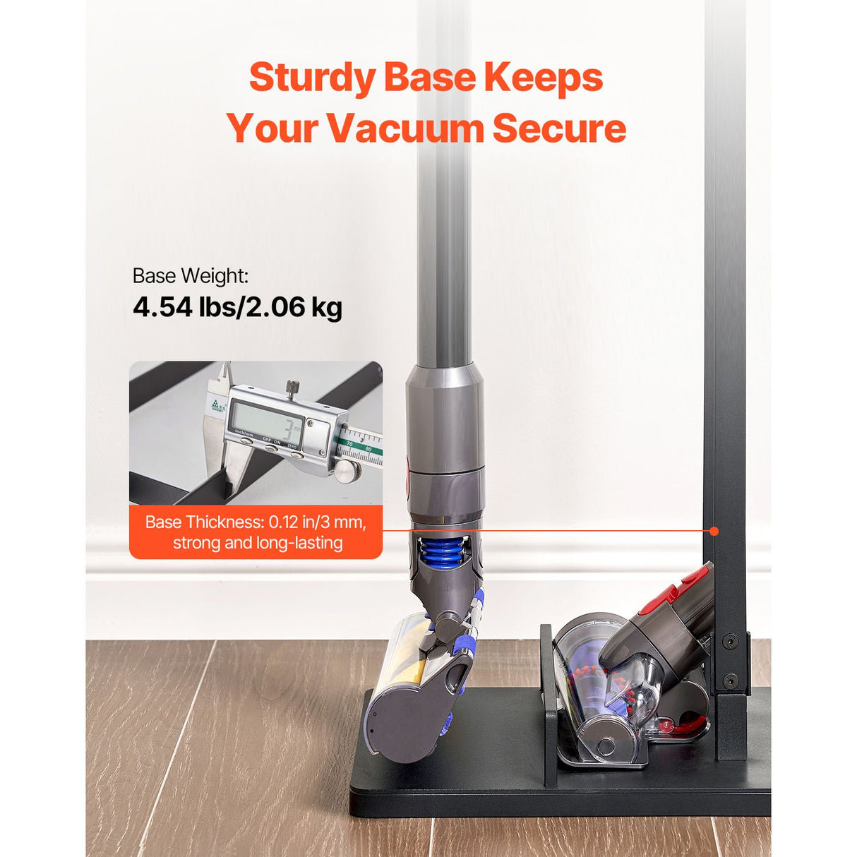 VEVOR Vacuum Stand, Compatible With Dyson V6 V7 V8 V10 V11 V15, Stable Vacuum Stand Holder with Wheels for Dyson DC30 DC31 DC34 DC35 DC58 DC59 DC62 D74 Cordless Upright Vacuum Cleaners & Accessories