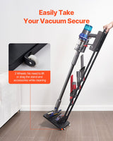 VEVOR Vacuum Stand, Compatible With Dyson V6 V7 V8 V10 V11 V15, Stable Vacuum Stand Holder with Wheels for Dyson DC30 DC31 DC34 DC35 DC58 DC59 DC62 D74 Cordless Upright Vacuum Cleaners & Accessories