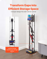 VEVOR Vacuum Stand, Compatible With Dyson V6 V7 V8 V10 V11 V15, Stable Vacuum Stand Holder with Wheels for Dyson DC30 DC31 DC34 DC35 DC58 DC59 DC62 D74 Cordless Upright Vacuum Cleaners & Accessories