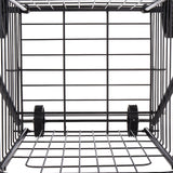 Shopping Cart, Folding Grocery Utility Cart with Swivel Wheels, 40.8 kg Large Load Capacity, Heavy Duty Rolling Laundry Basket Butler for Laundry, Shopping, Camping, Grocery, Luggage, Black
