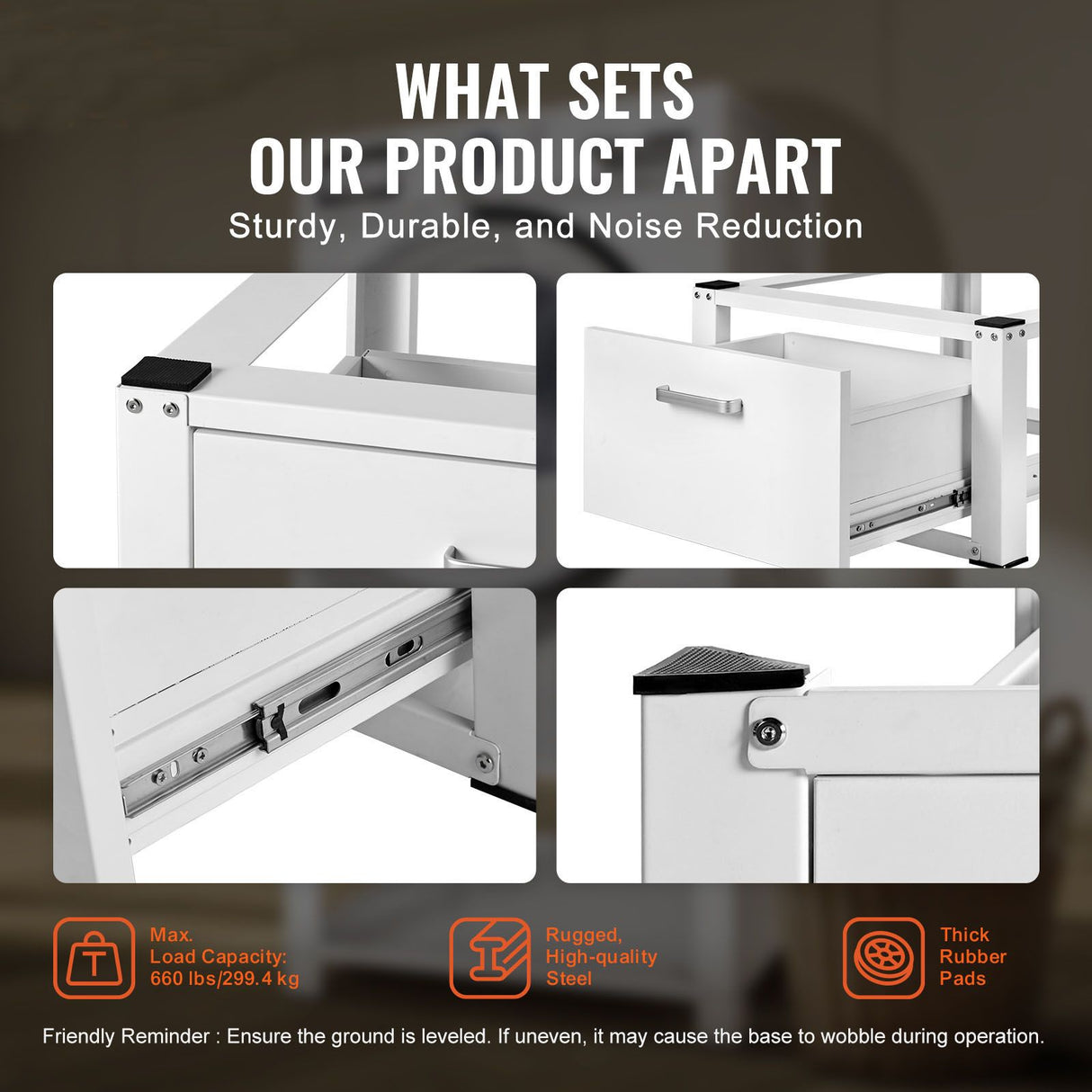 Laundry Pedestal 686mmmW x 366mmH, Washer And Dryer Base Stand Platform Universal Fit 299kg Capacity, Heavy Duty Multi-Functional Base for Washing Machine with Drawer & Rich Accessories