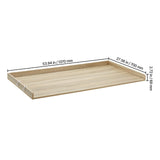 Washer Dryer Countertop, 54" x 27" Wooden Washer and Dryer Countertop, Water-Resistant Laundry Machine Topper Cover with Anti-Slip Pads, for Laundry Room Organization and Storage, Oak