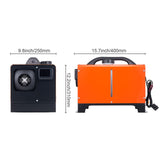 Diesel Air Heater, 12V 5KW All-on-one Diesel Heater with Remote Control and LCD Display, 5L Fuel Tank Portable Diesel Parking Heater, Rapid Heating for RV Trailer Camper Van Boat