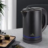 0.8L Electric Kettle Matt Black With Light Design