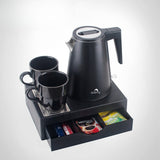 0.8L Stainless Steel Kettle - Black
(Double Layer)