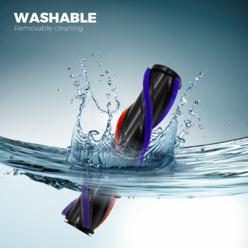 Alston Turbo Brush Roller Head Replacement for Dyson V7 V8 V10 V11 Y1W2 Cordless Vacuum Turbine Roller Brush Powerful Suction Soft Roller Gentle on Timber Floor