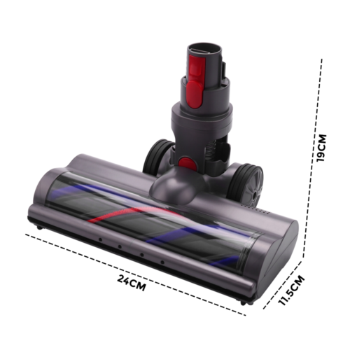 Alston Turbo Brush Roller Head Replacement for Dyson V7 V8 V10 V11 Y1W2 Cordless Vacuum Turbine Roller Brush Powerful Suction Soft Roller Gentle on Timber Floor