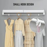 Alston Wall Mounted Drying Rack Black Clothes Airer Space Saver Folding Dryer Bearing Capacity 12KG Foldable Rail With Hooks Indoor Outdoor Balcony Laundry