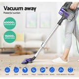 Devanti Stick Vacuum Cleaner Handheld Corded 450W Purple