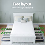 Artiss King Single Bed Frame and Bedside Table