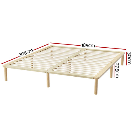 AMBA Wooden Bed Frame - King Size
