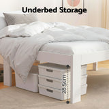 Jade White Timber Bed Frame Double Size