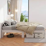 Jade White Timber Bed Frame Double Size