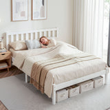 Sofie White Bed Frame Queen Size