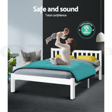 Sofie White Bed Frame Queen Size
