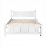 Double Size Wooden Bed Frame - White