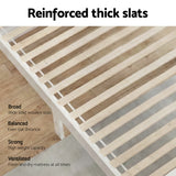 Double Size Wooden Bed Frame - White