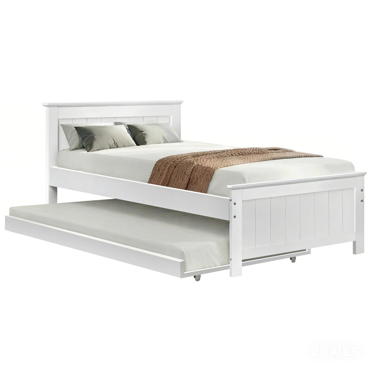 Elvis Trundle Bed Frame - King Single