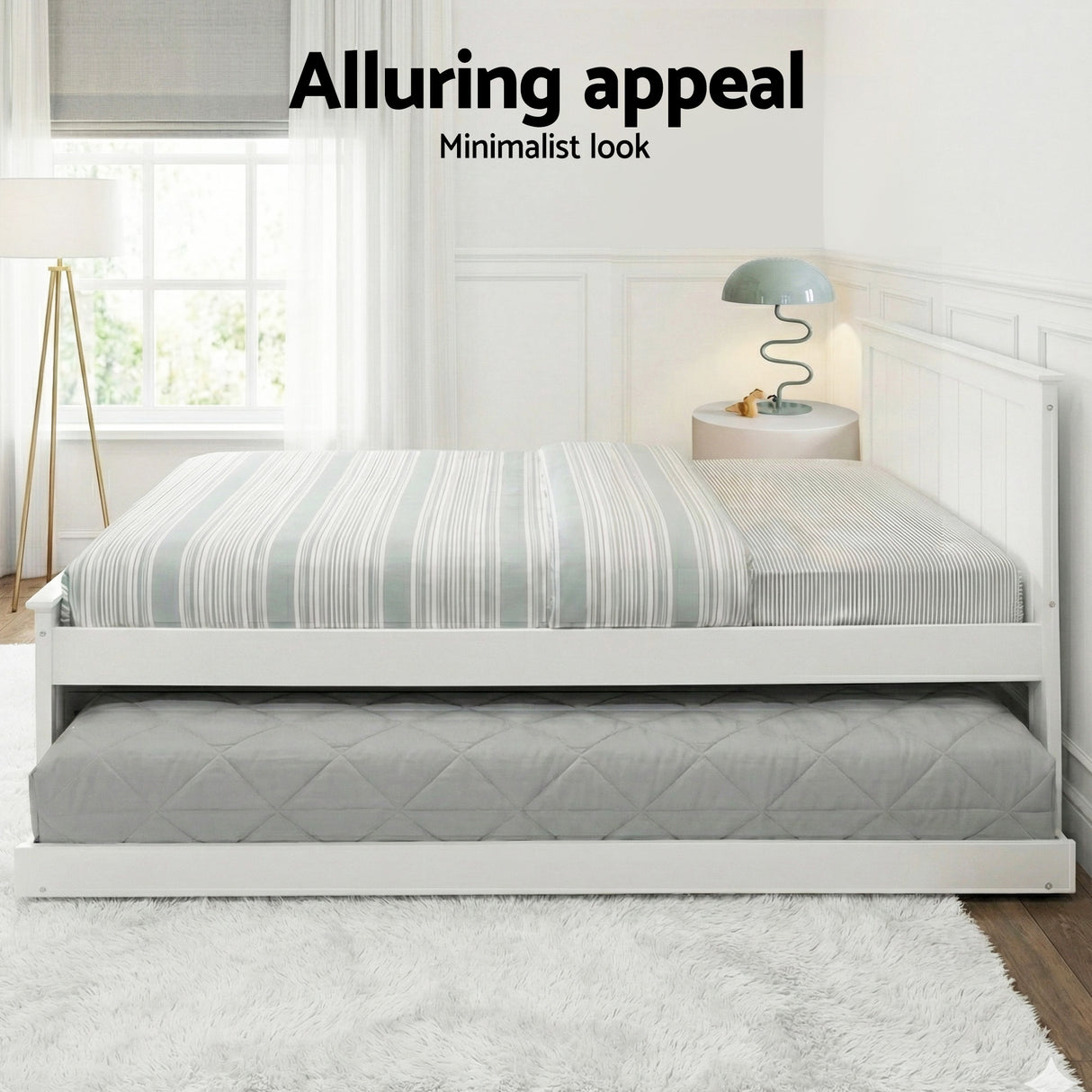 Elvis Trundle Bed Frame - King Single