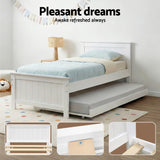 Elvis Trundle Bed Frame - King Single