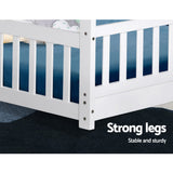 ROCK White Single Bed Frame