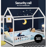 ROCK White Single Bed Frame