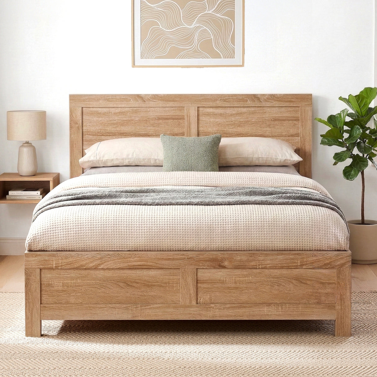 Artiss King Single Bed Frame Wooden Bed Base