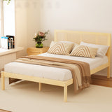 Aria Bed Frame Double Size Rattan Wooden RITA