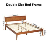 SPLAY Walnutt Queen Bed Frame