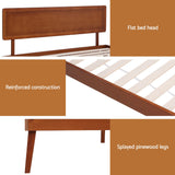 SPLAY Walnutt Queen Bed Frame