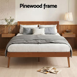 SPLAY Walnutt Queen Bed Frame