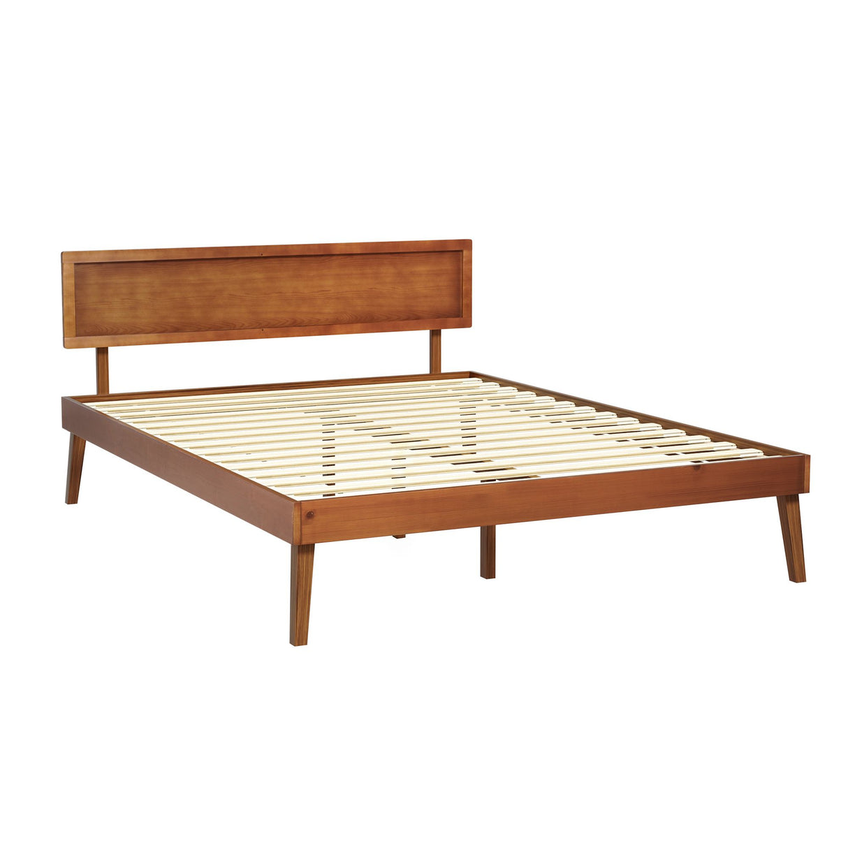 SPLAY Walnutt Queen Bed Frame