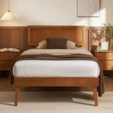 SPLAY Walnut Single Bed Frame