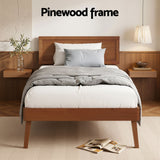 SPLAY Walnut Single Bed Frame