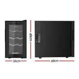Devanti Wine Fridge Cooler 8 Bottles