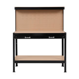 Giantz Workbench with Pegboard and Ultra-Wide 120cm Work Table for Garage DIY, 20 Hooks