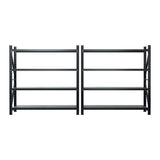 Giantz 4Mx2M Garage Shelving Warehouse Rack Black