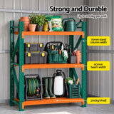 Giantz Garden Shed with 3-Tier Garage Shelving Rack Outdoor Tool Storage Racks