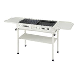 Grillz Portable BBQ Grill w/ Stainless Steel Racks & Pans for Outdoor