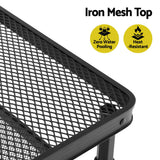 Gardeon BBQ Camp Table, 60*40*56 Portable Foldable Lightweight Grill Outdoor Metal Table 2.5kg