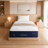 RoomSense King Single Mattress, 34cm Thick Medium Soft Hybrid Mattress for Back Pain Relief, Tencel Cooling Pocket Spring Mattress King Single Size in a Box